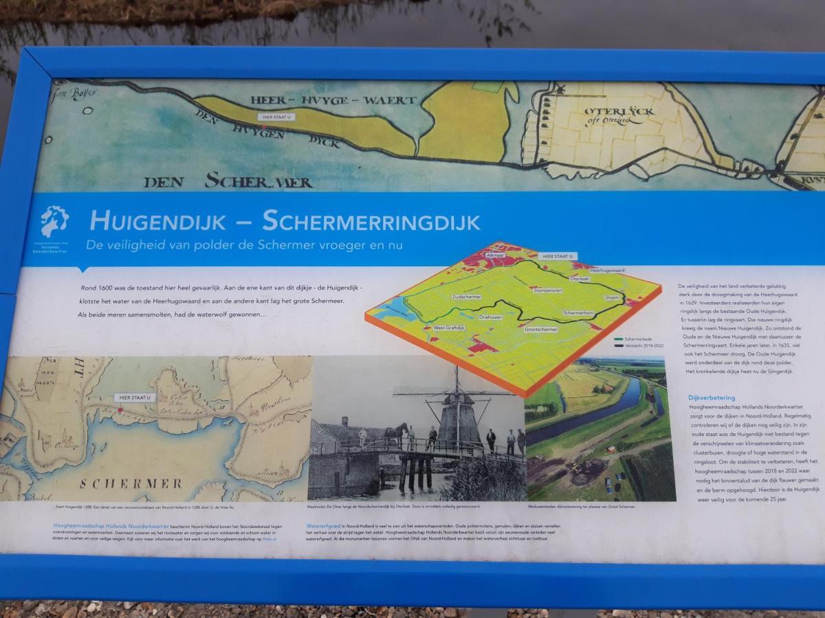 Tinyhouse Natuurhuisje Met Veranda Bij De Molen Tussen Alkmaar En Hoorn Oterleek ภายนอก รูปภาพ